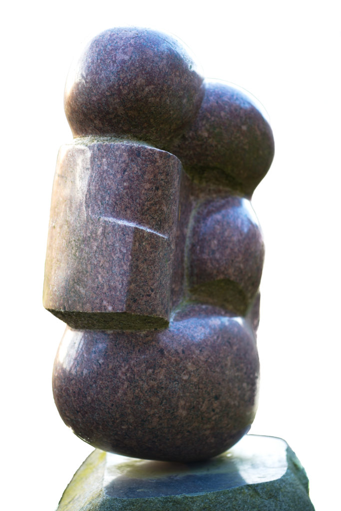 "Charge" granite H92cm Polish sculptor Bogdan Markowski image Jan Szymanowski