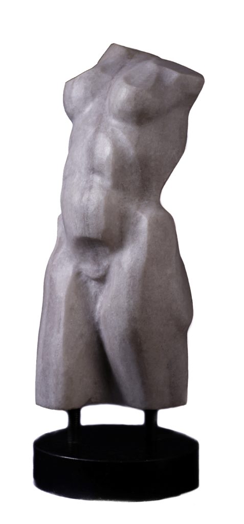 "Torso" marble H42cm (c) Polish sculptor Bogdan Markowski image Jan Szymanowski