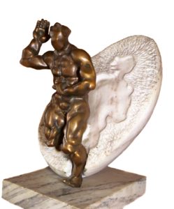 "The lord" bronze, marble, H46cm (c) Bogdan Markowski image Jan Szymanowski