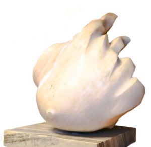 "Breast" marble H37cm (c) Bogdan Markowski image Jan Szymanowski