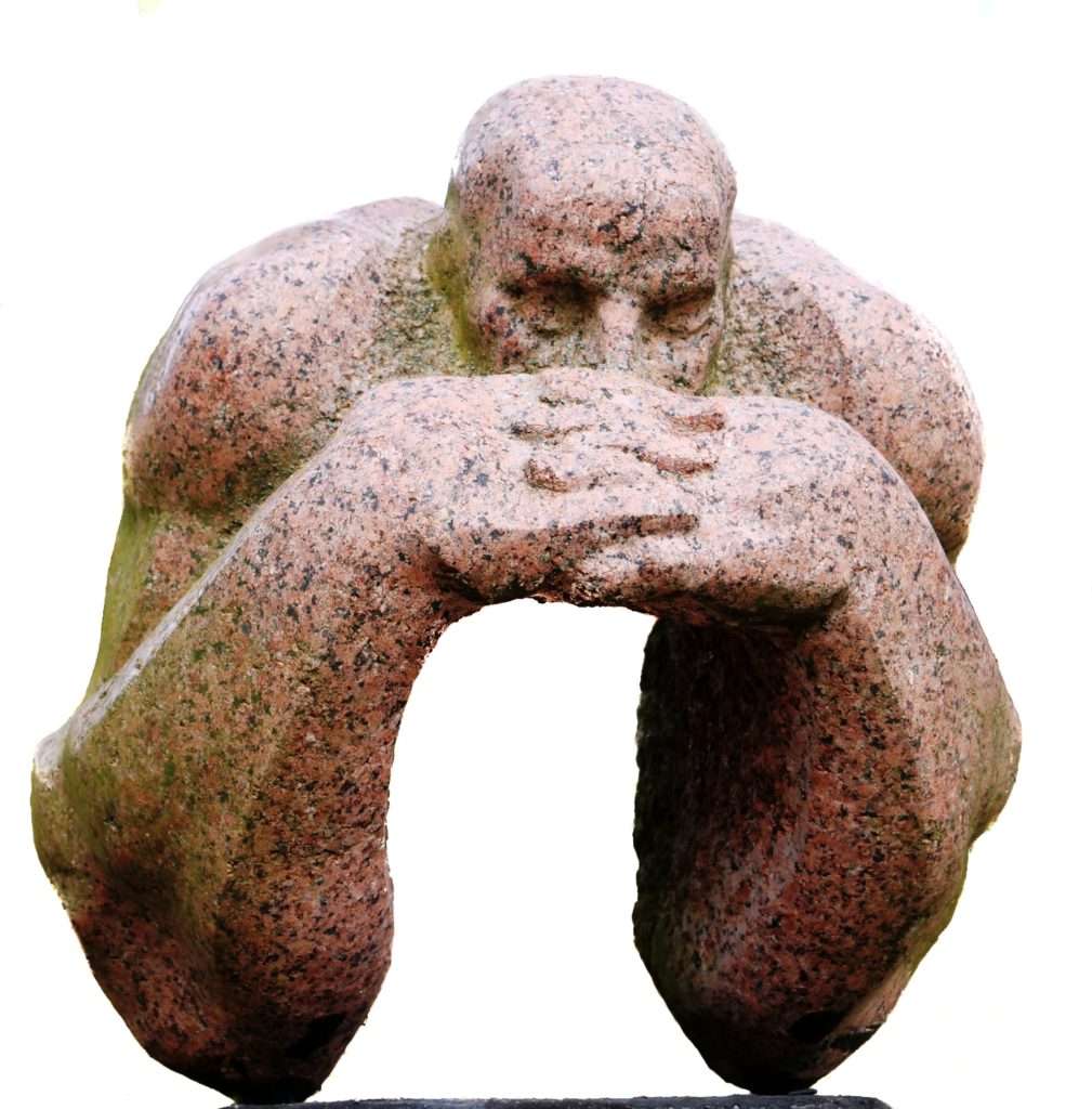 "Nocturn" granite H62cm Polish sculptor Bogdan Markowski image Jan Szymanowski