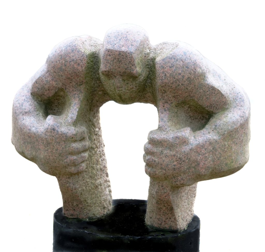 "Riven" granite H55cm Polish sculptor Bogdan Markowski image Jan Szymanowski