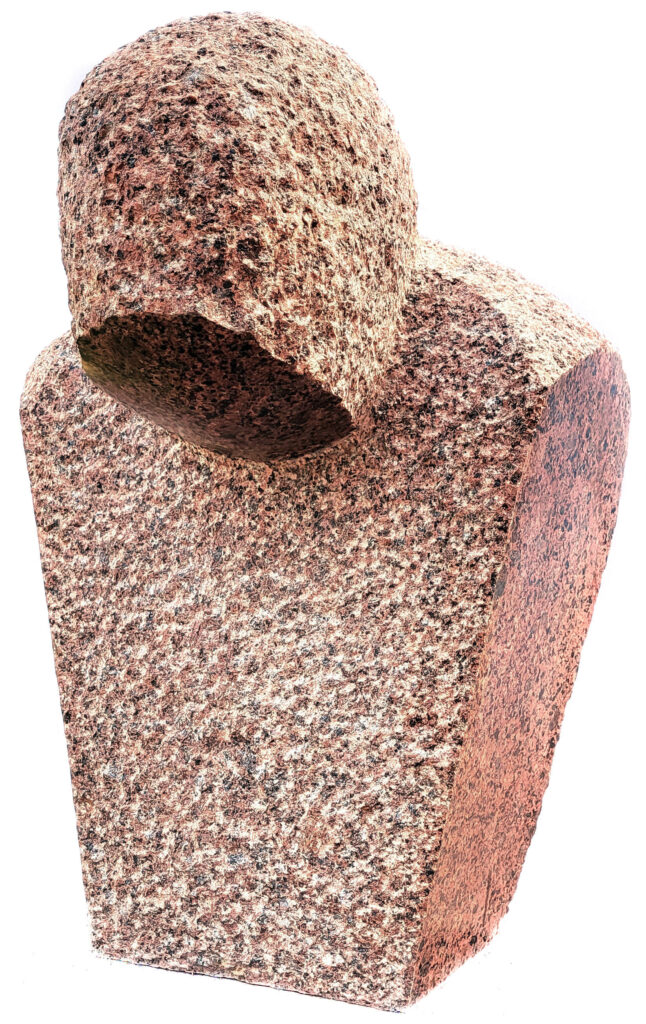 Zamyślona postać, wys. 46cm granit 2023